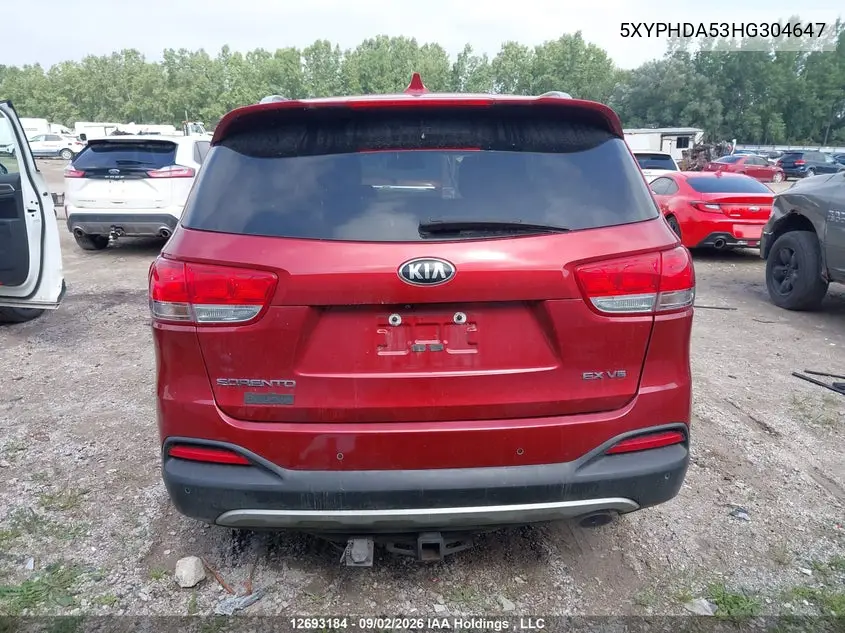 2017 KIA SORENTO VIN 5XYPHDA53HG304647 — фото 16