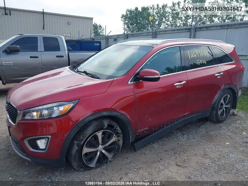 2017 KIA SORENTO VIN 5XYPHDA53HG304647 — фото 19