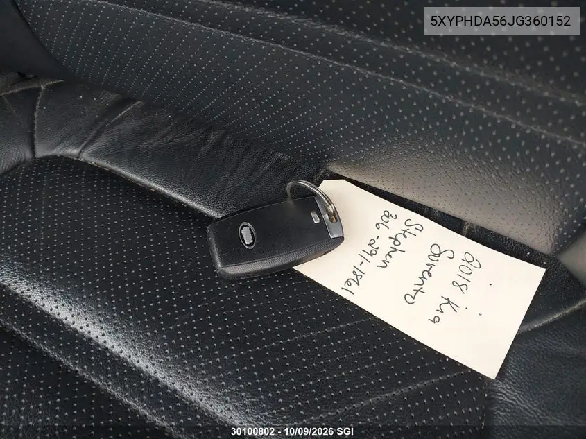 2018 KIA SORENTO VIN 5XYPHDA56JG360152 — фото 11