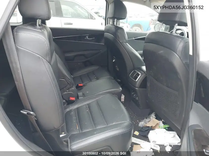 2018 KIA SORENTO VIN 5XYPHDA56JG360152 — фото 8