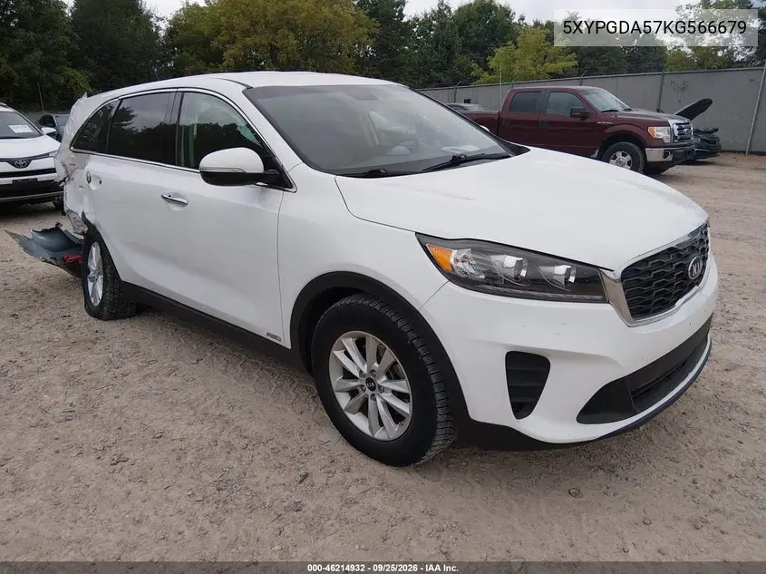 KIA SORENTO 2019, VIN 5XYPGDA57KG566679