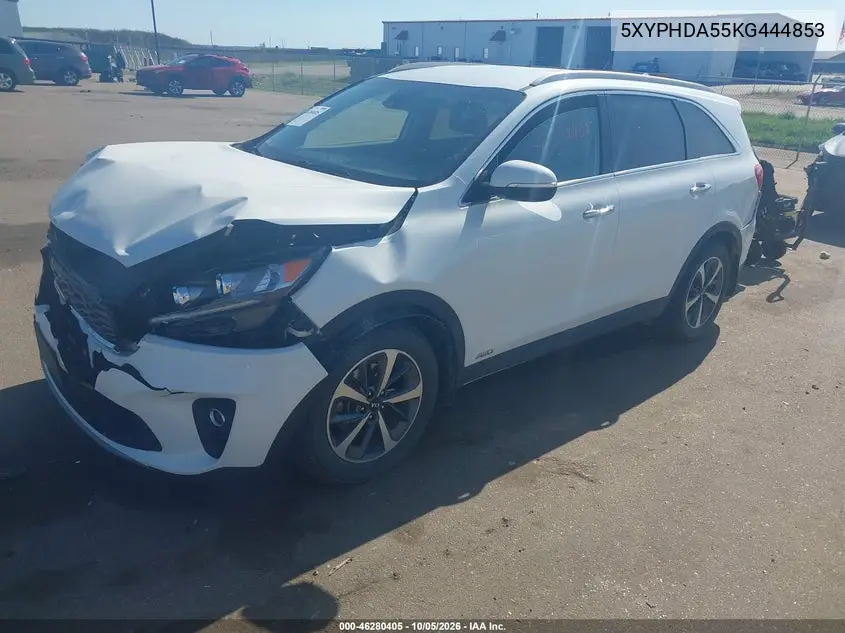 2019 KIA SORENTO VIN 5XYPHDA55KG444853 — фото 2