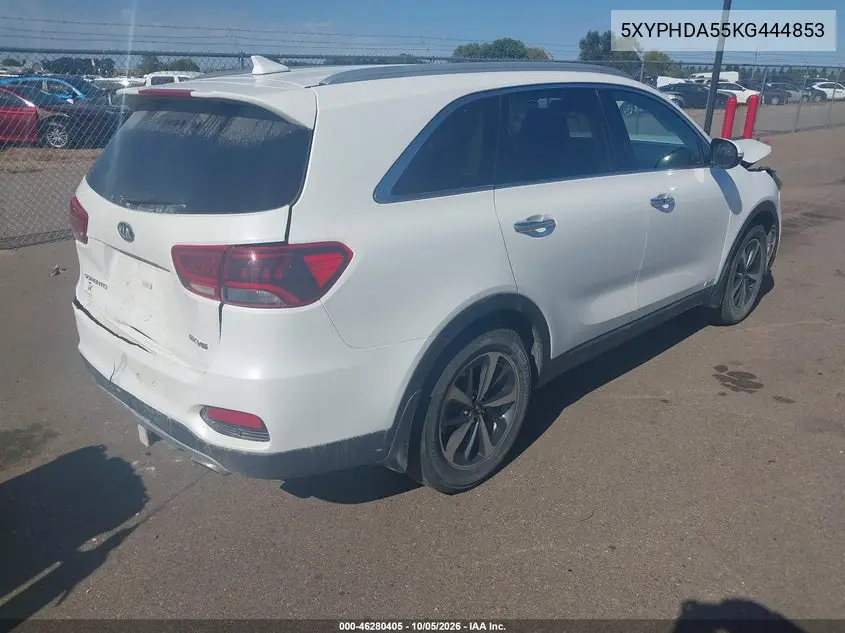 2019 KIA SORENTO VIN 5XYPHDA55KG444853 — фото 4