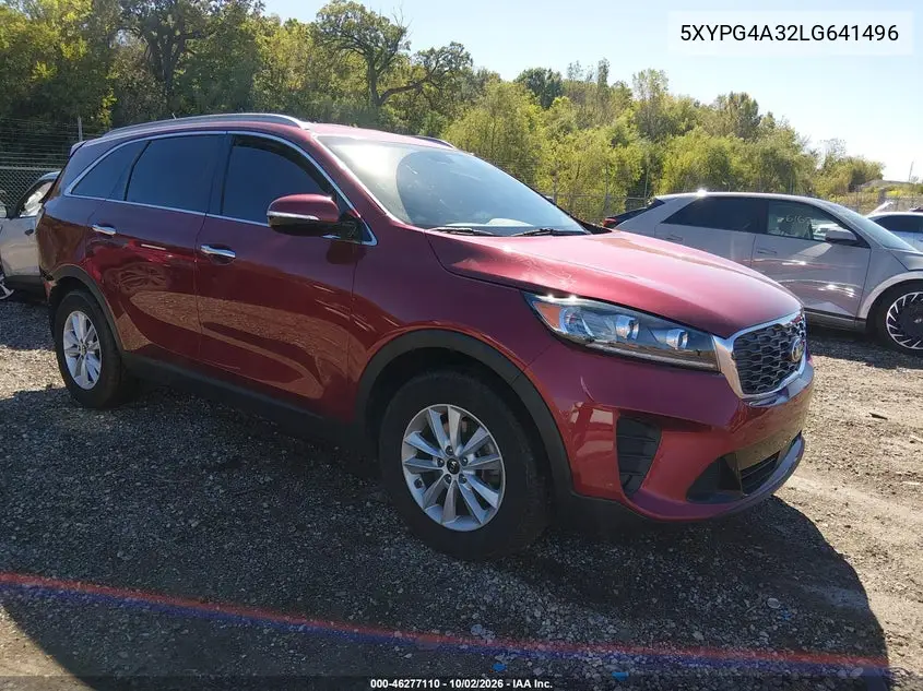 KIA SORENTO 2020, VIN 5XYPG4A32LG641496