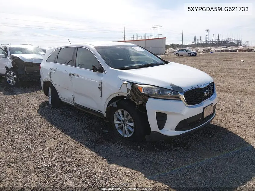 KIA SORENTO 2020, VIN 5XYPGDA59LG621733