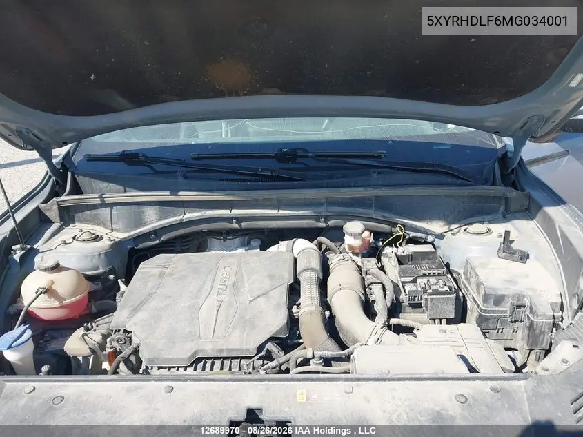 2021 KIA SORENTO VIN 5XYRHDLF6MG034001 — фото 10