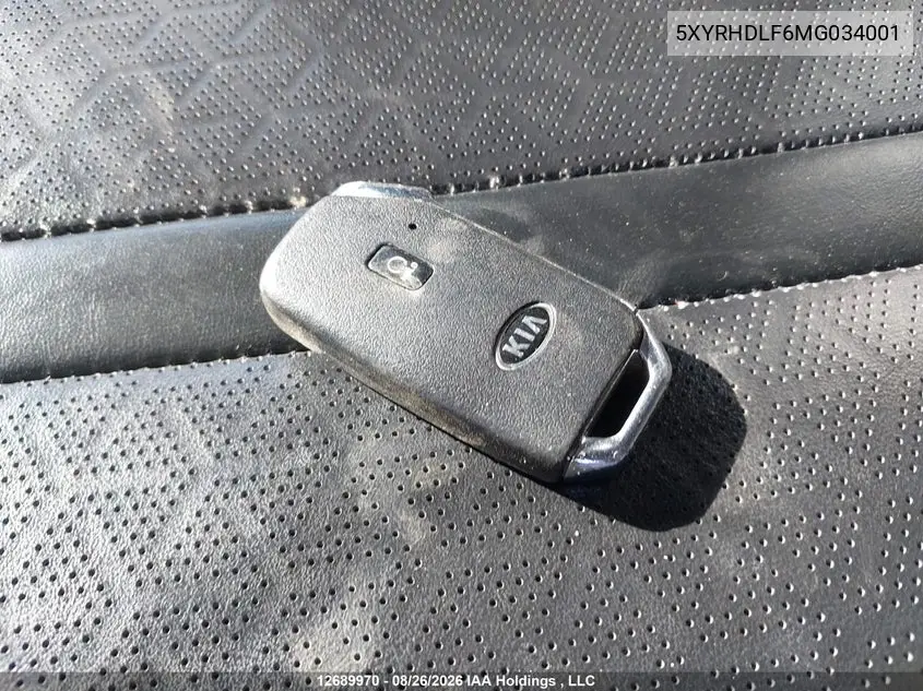 2021 KIA SORENTO VIN 5XYRHDLF6MG034001 — фото 11