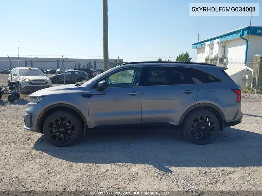 2021 KIA SORENTO VIN 5XYRHDLF6MG034001 — фото 14