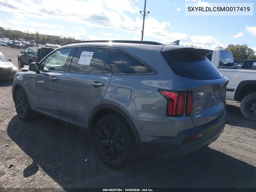 2021 KIA SORENTO VIN 5XYRLDLC5MG017419 — фото 3