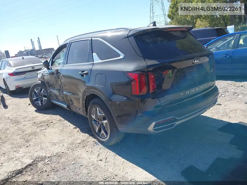 2021 KIA SORENTO VIN KNDRH4LG3M5022261 — фото 3