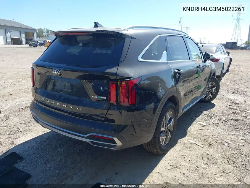 2021 KIA SORENTO VIN KNDRH4LG3M5022261 — фото 4