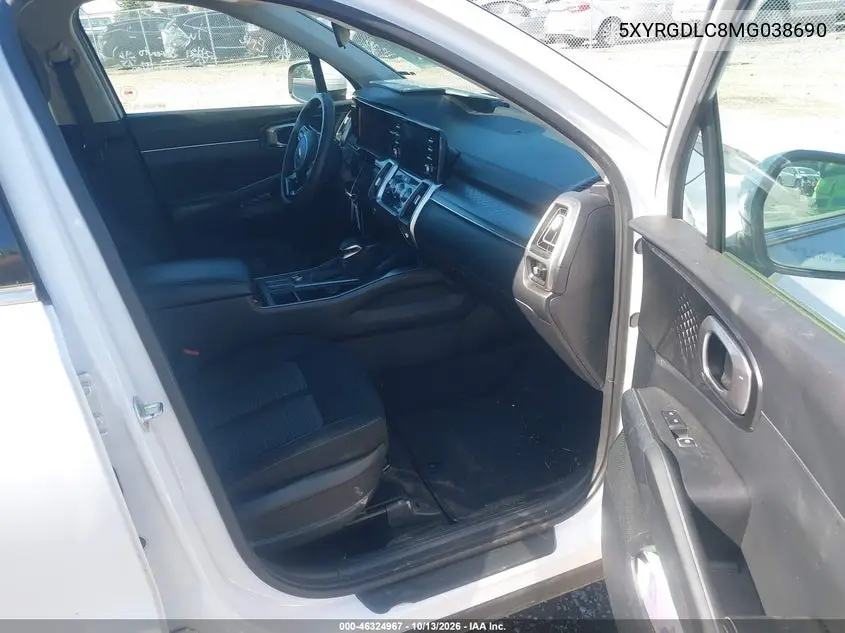 2021 KIA SORENTO VIN 5XYRGDLC8MG038690 — фото 5