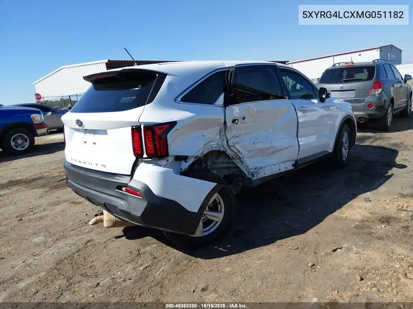 2021 KIA SORENTO VIN 5XYRG4LCXMG051182 — фото 4