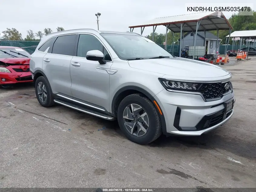 KIA SORENTO 2021, VIN KNDRH4LG5M5035478