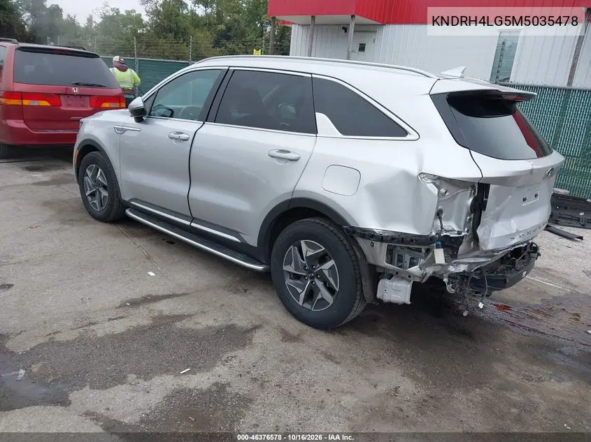 2021 KIA SORENTO VIN KNDRH4LG5M5035478 — фото 3