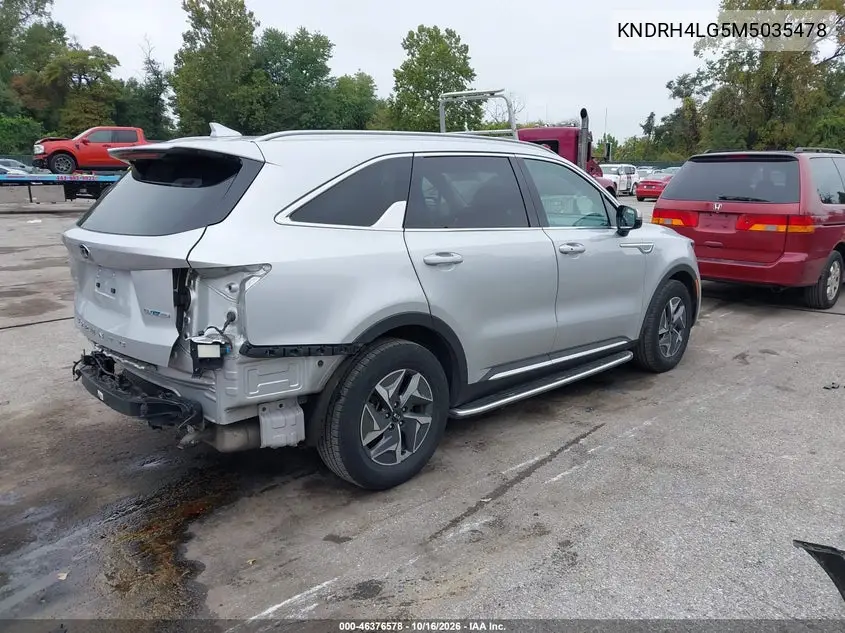 2021 KIA SORENTO VIN KNDRH4LG5M5035478 — фото 4
