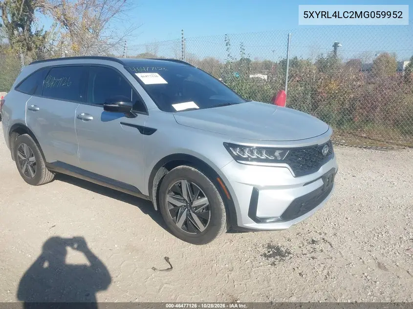 KIA SORENTO 2021, VIN 5XYRL4LC2MG059952