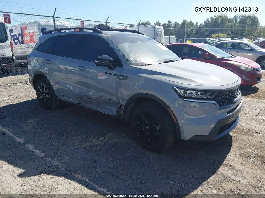 KIA SORENTO 2022, VIN 5XYRLDLC9NG142313