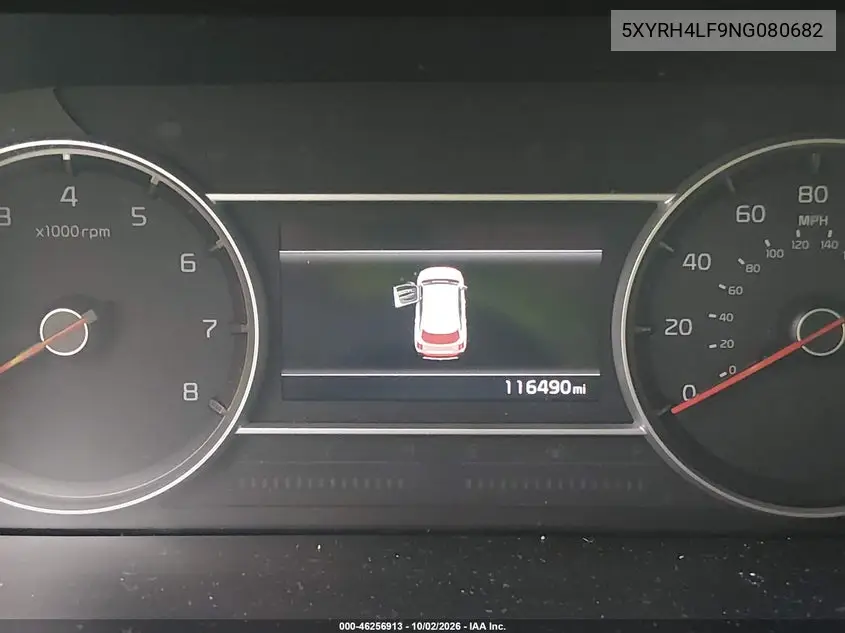 2022 KIA SORENTO VIN 5XYRH4LF9NG080682 — фото 16