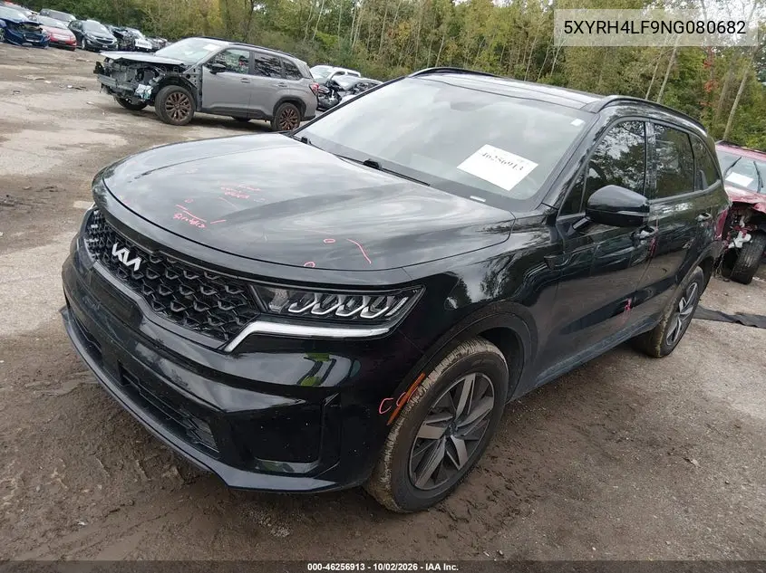 2022 KIA SORENTO VIN 5XYRH4LF9NG080682 — фото 2