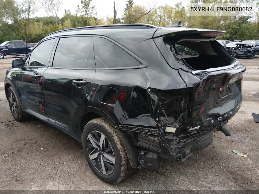 2022 KIA SORENTO VIN 5XYRH4LF9NG080682 — фото 3