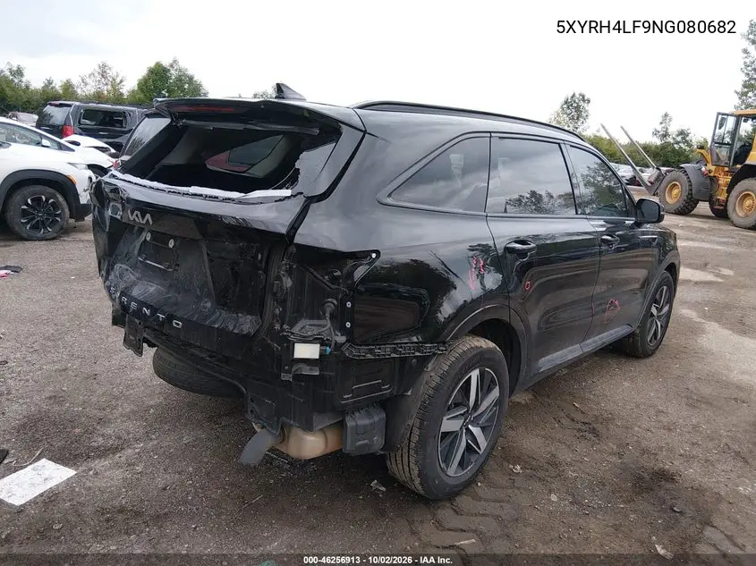2022 KIA SORENTO VIN 5XYRH4LF9NG080682 — фото 4