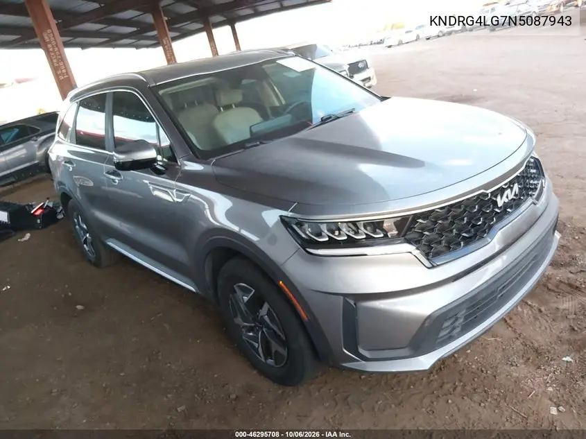 KIA SORENTO 2022, VIN KNDRG4LG7N5087943