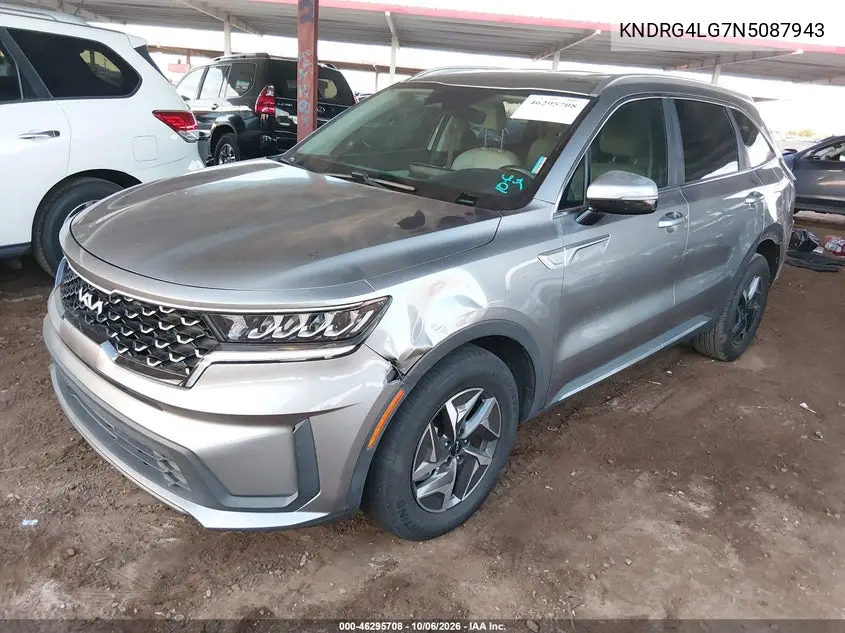 2022 KIA SORENTO VIN KNDRG4LG7N5087943 — фото 2