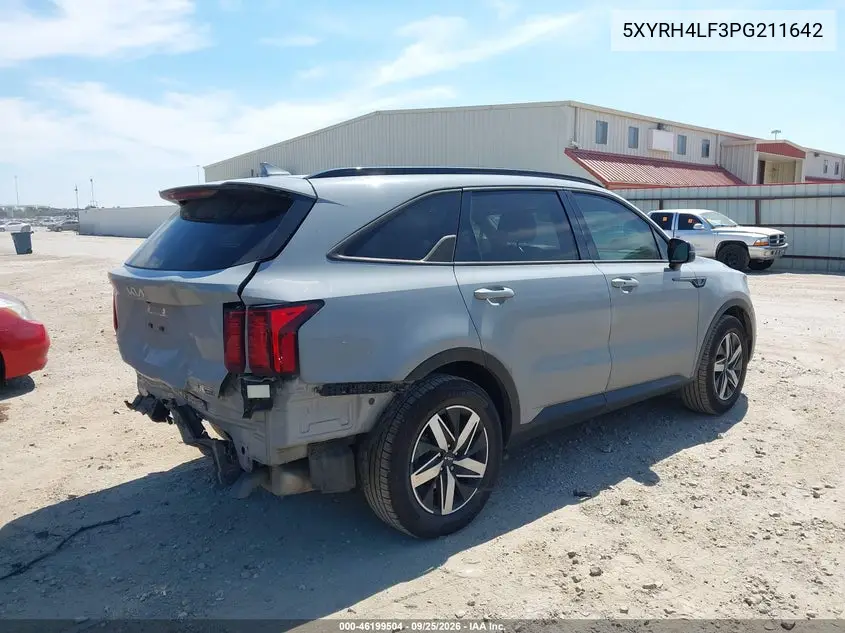 2023 KIA SORENTO VIN 5XYRH4LF3PG211642 — фото 4