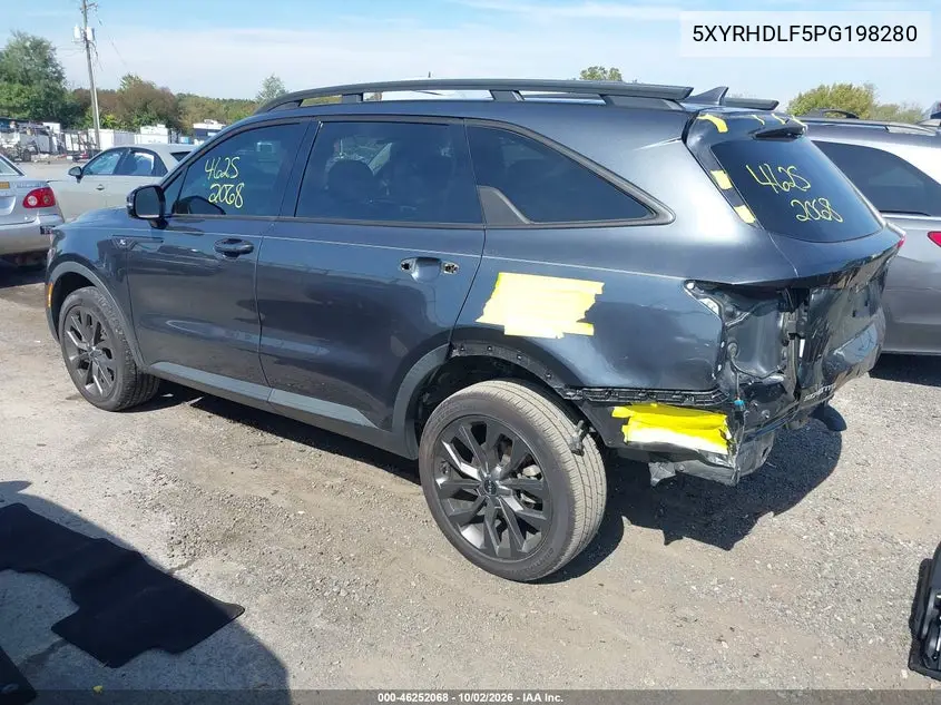 2023 KIA SORENTO VIN 5XYRHDLF5PG198280 — фото 3