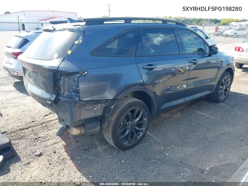 2023 KIA SORENTO VIN 5XYRHDLF5PG198280 — фото 4