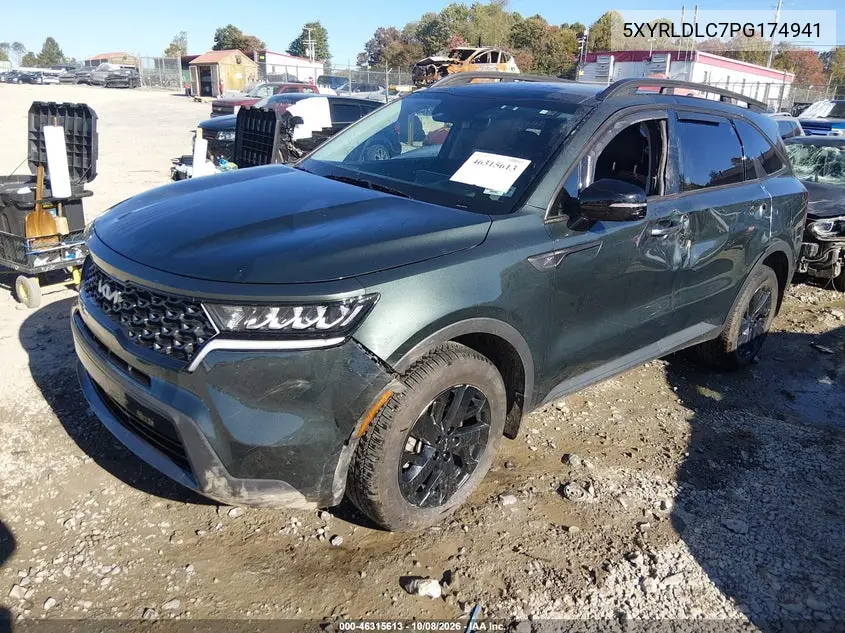 2023 KIA SORENTO VIN 5XYRLDLC7PG174941 — фото 2