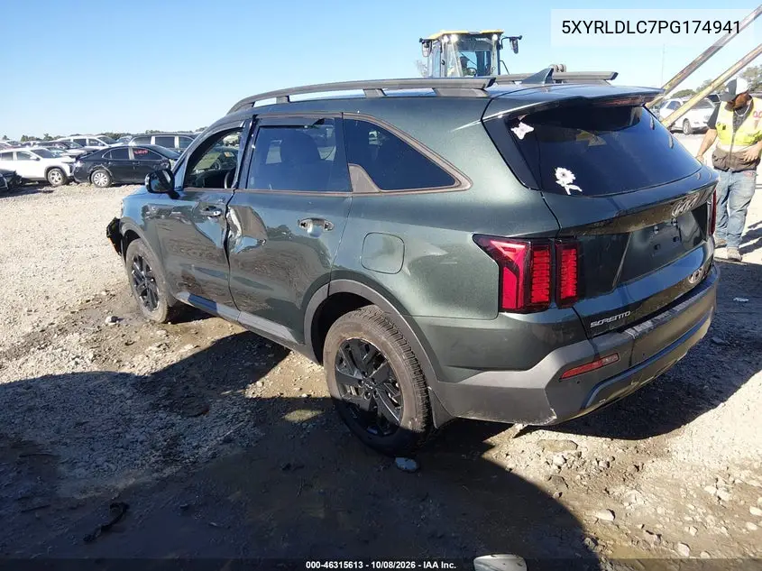 2023 KIA SORENTO VIN 5XYRLDLC7PG174941 — фото 3