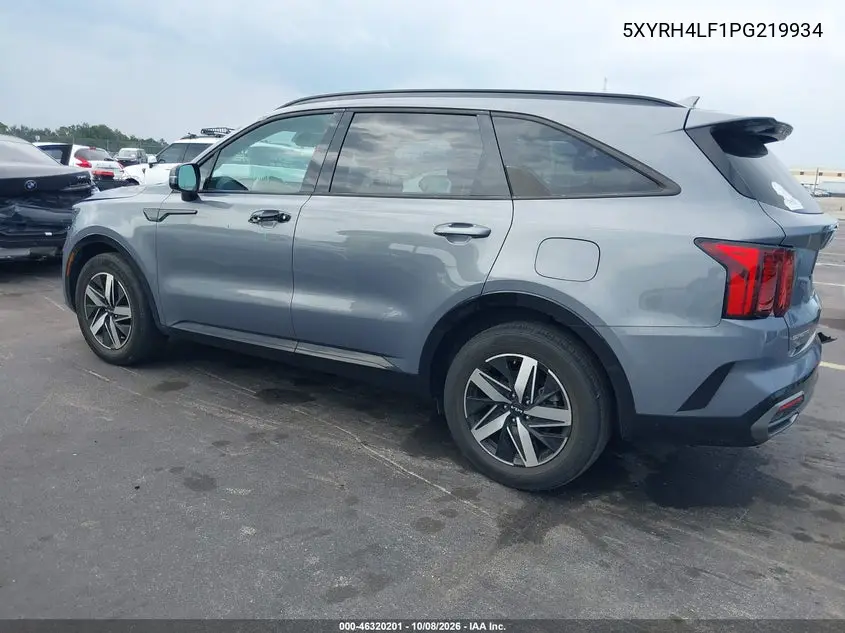 2023 KIA SORENTO VIN 5XYRH4LF1PG219934 — фото 3