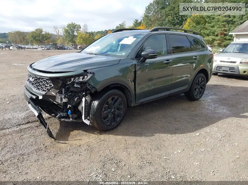 2023 KIA SORENTO VIN 5XYRLDLC7PG204990 — фото 2