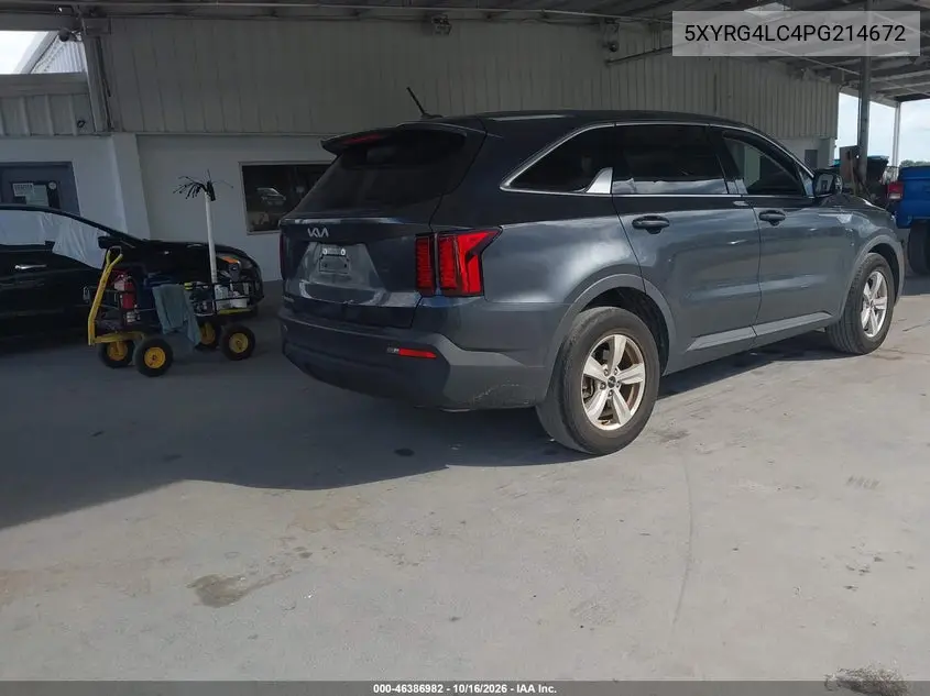 2023 KIA SORENTO VIN 5XYRG4LC4PG214672 — фото 4