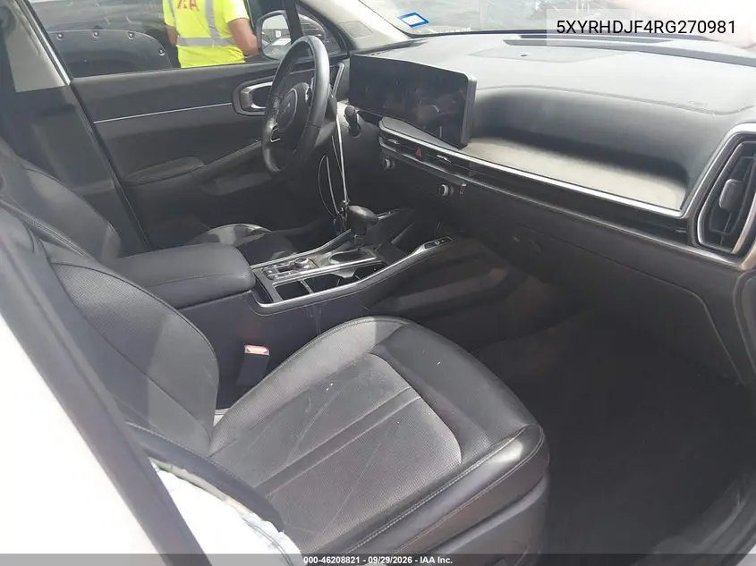 2024 KIA SORENTO VIN 5XYRHDJF4RG270981 — фото 5