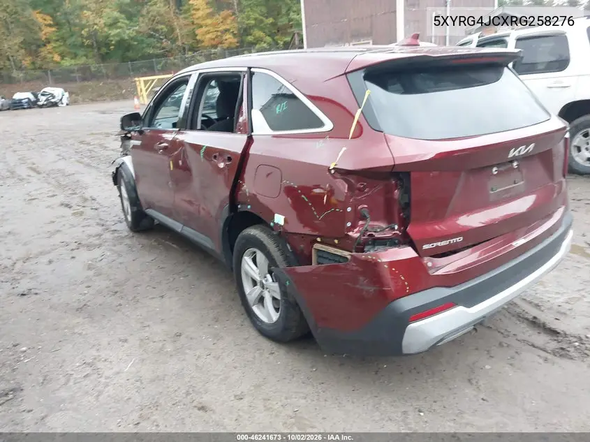 2024 KIA SORENTO VIN 5XYRG4JCXRG258276 — фото 3