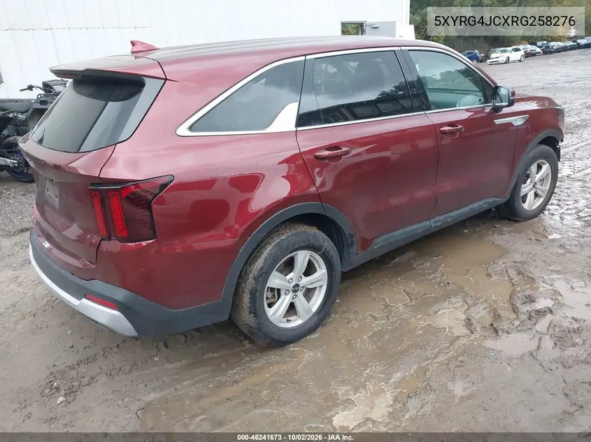 2024 KIA SORENTO VIN 5XYRG4JCXRG258276 — фото 4