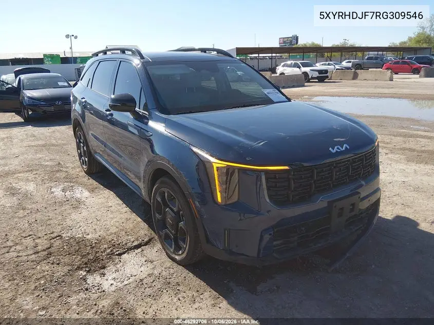 KIA SORENTO 2024, VIN 5XYRHDJF7RG309546