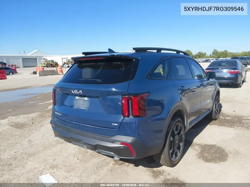 2024 KIA SORENTO VIN 5XYRHDJF7RG309546 — фото 4