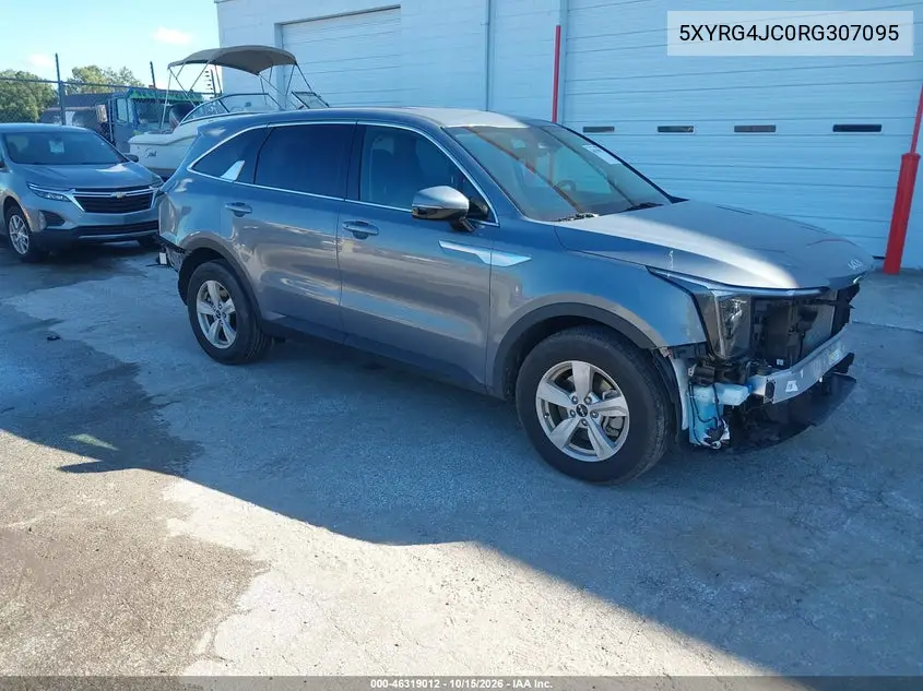 KIA SORENTO 2024, VIN 5XYRG4JC0RG307095