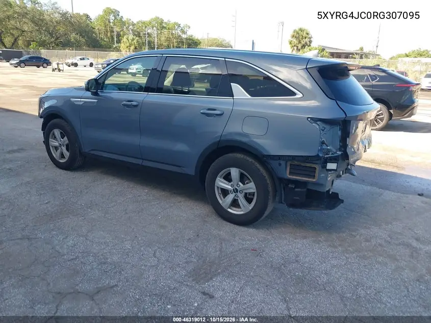 2024 KIA SORENTO VIN 5XYRG4JC0RG307095 — фото 3
