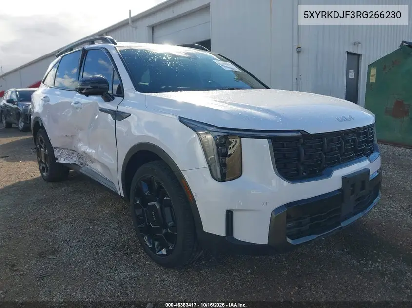 KIA SORENTO 2024, VIN 5XYRKDJF3RG266230