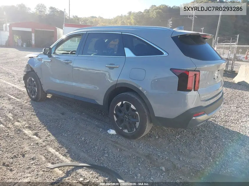2024 KIA SORENTO VIN 5XYRLDJC7RG293286 — фото 3