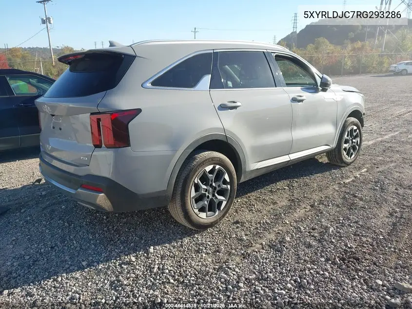 2024 KIA SORENTO VIN 5XYRLDJC7RG293286 — фото 4