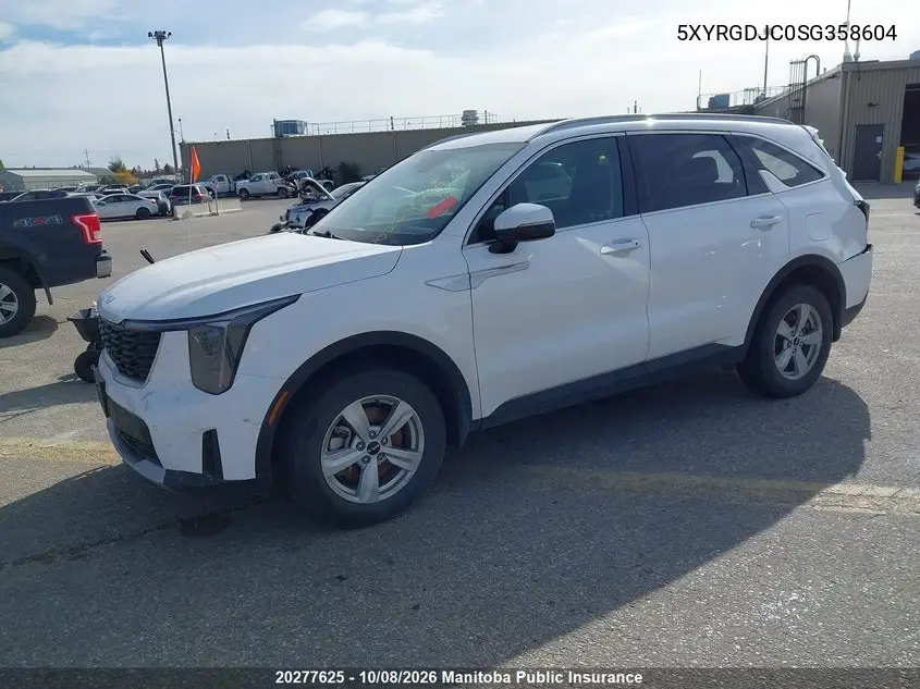 2025 KIA SORENTO VIN 5XYRGDJC0SG358604 — фото 2