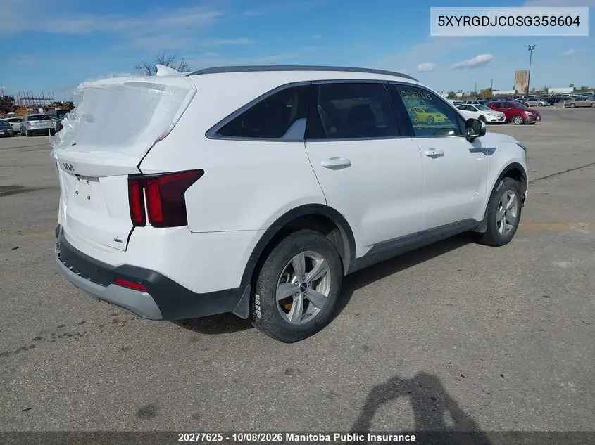 2025 KIA SORENTO VIN 5XYRGDJC0SG358604 — фото 4