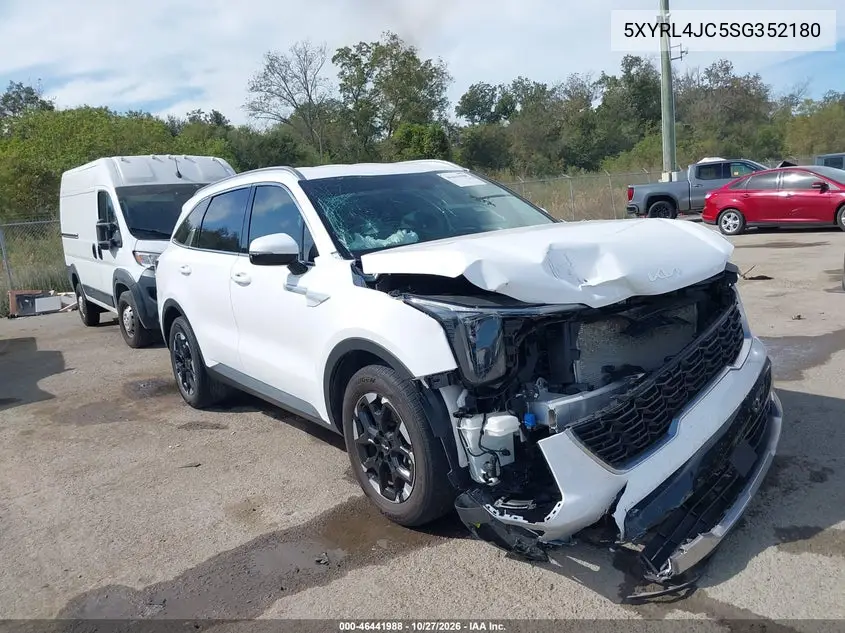 KIA SORENTO 2025, VIN 5XYRL4JC5SG352180