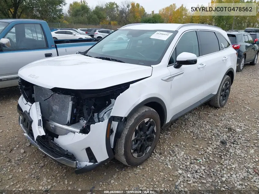 2026 KIA SORENTO VIN 5XYRLDJC0TG478562 — фото 2